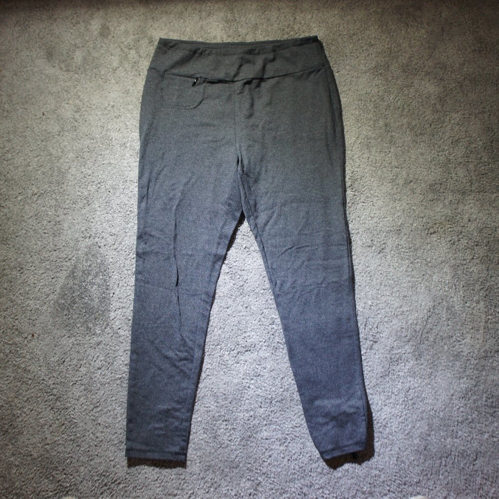 T by Talbots Gray Stretch Leggings L